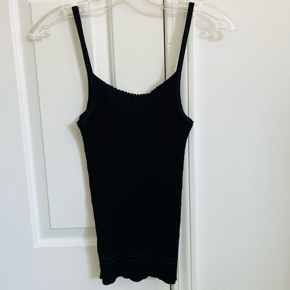Prada Black Ribbed Top